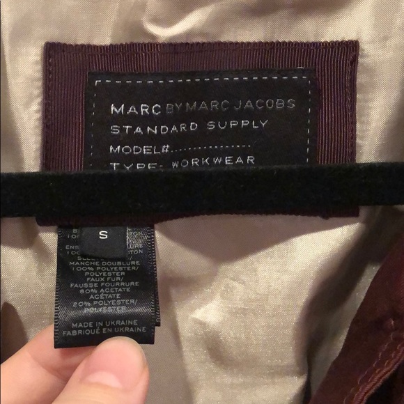 Marc by Marc Jacobs Trench Coat Faux Fur Collar - Picture 4 of 8